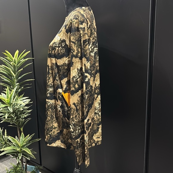 Veil Camo Whitetail/Black,Moisture Wicking, UPF 50 Performance Tee, Hunting,Camo - Picture 4 of 11